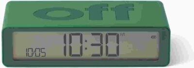 Lexon wekker Flip Classic emerald green